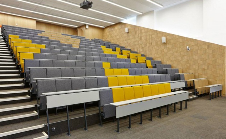 廣西玉林學(xué)校報告廳木質(zhì)吸音板聲學(xué)工程-0