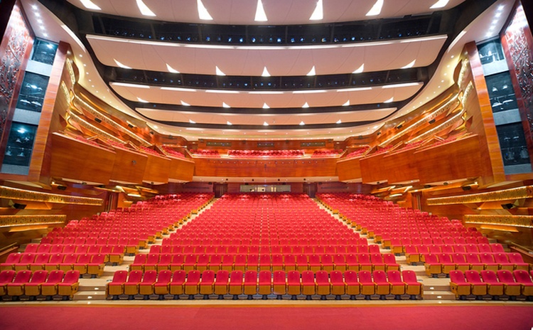 四川廣安音樂(lè)廳防火吸音板聲學(xué)工程-1